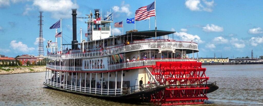 Natchez on the Mississippi river in New Orleans, part of our Louisiana - Florida road trip