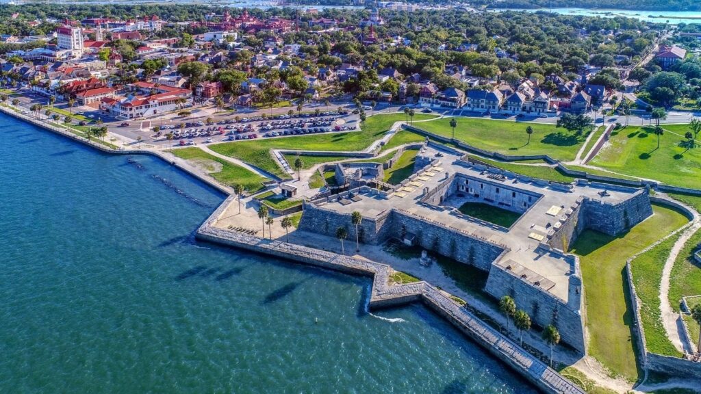 Spanish fortress in St Augustine, Florida, part of our New York to Florida road trip